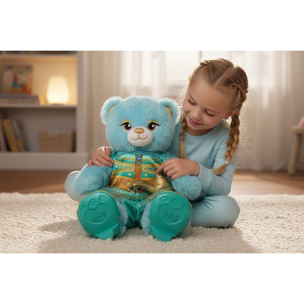 Build A Bear Disney Aladdin Princess Jasmine Plush Stuffed Bear Outfit Shoes EUC